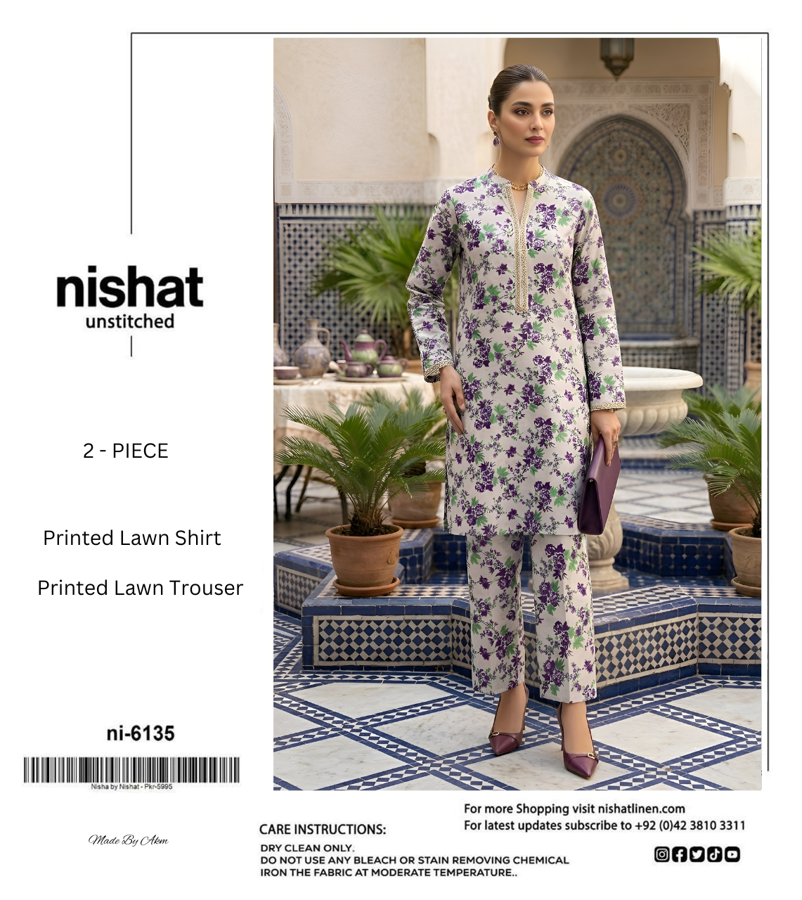 NISHAT LAWN TWO PIECE