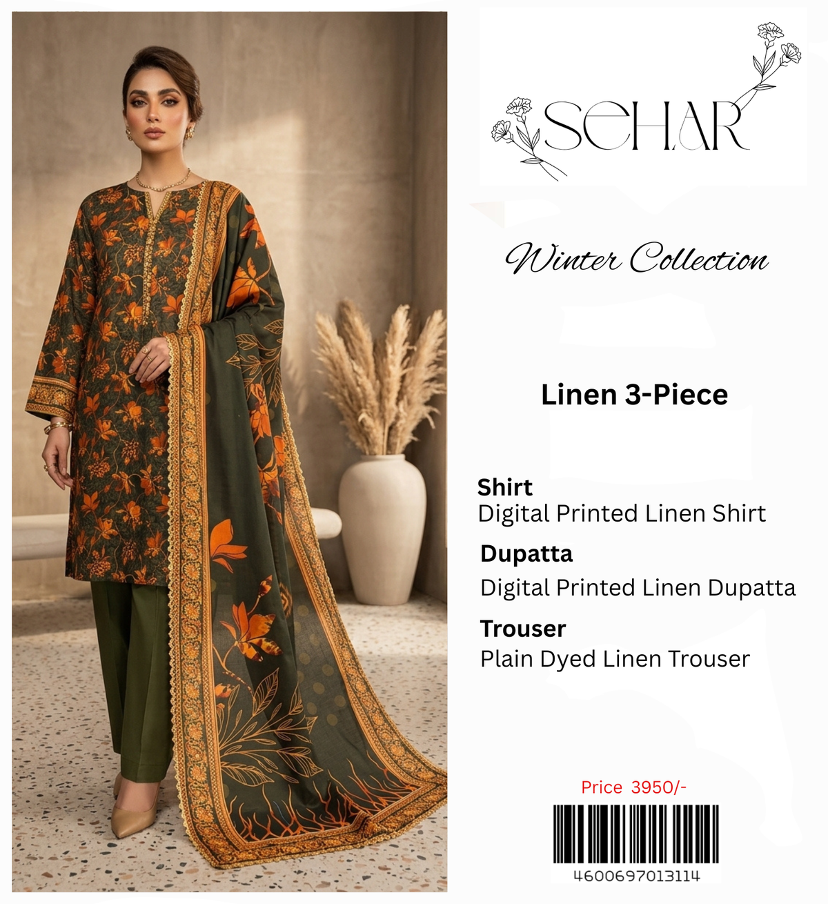 SEHAR LINEN 3-PIECE