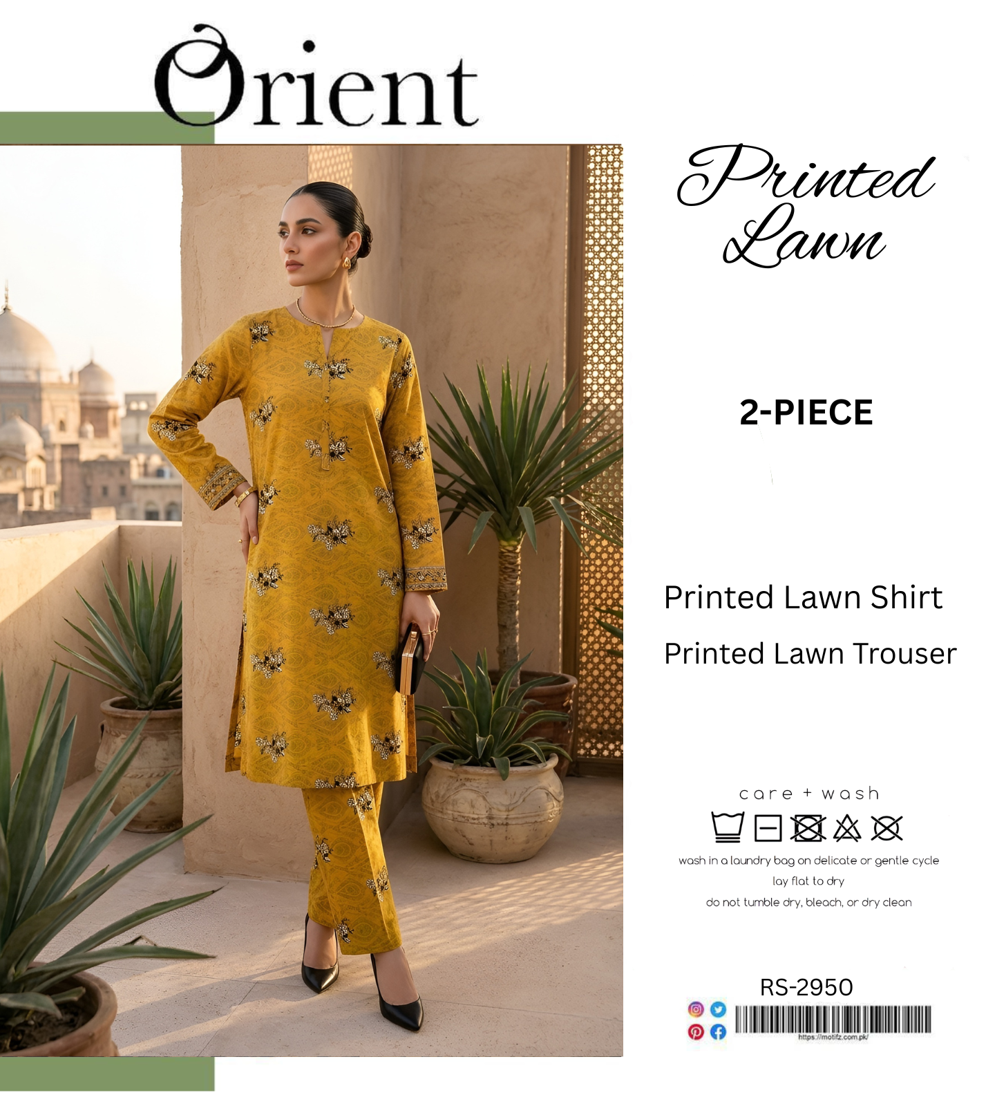 ORIENT LAWN TWO PIECE
