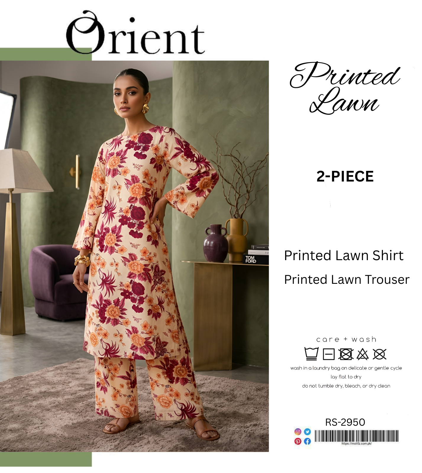 ORIENT LAWN TWO PIECE