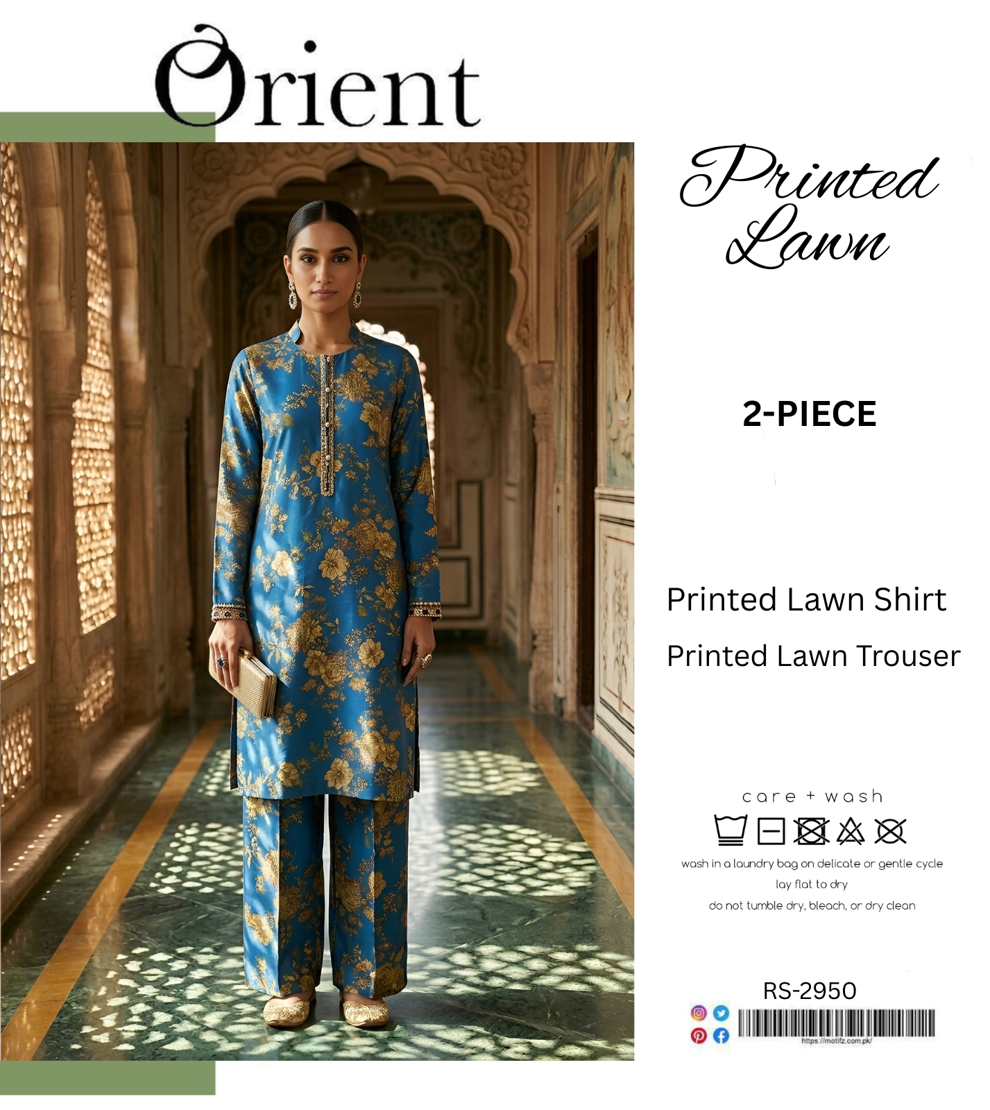 ORIENT LAWN TWO PIECE