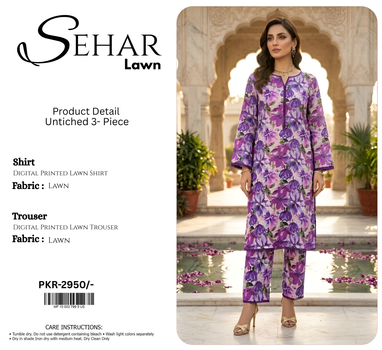 SEHAR LAWN TWO PIECE