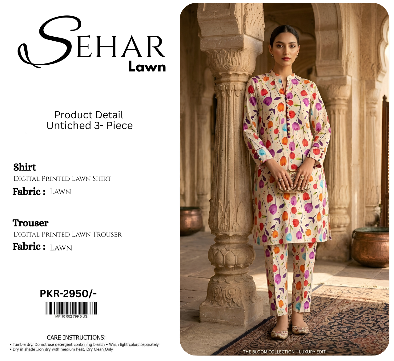SEHAR LAWN TWO PIECE
