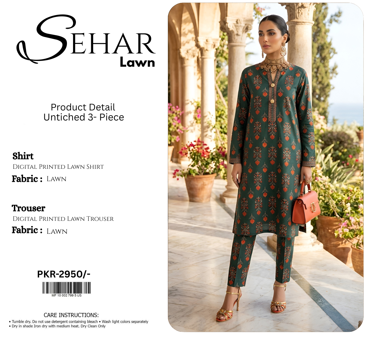 SEHAR LAWN TWO PIECE