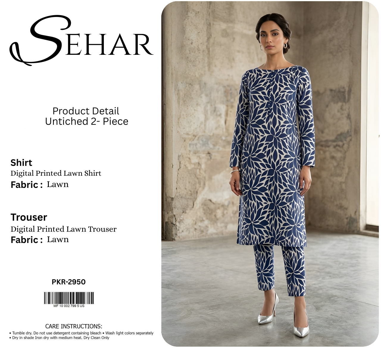 SEHAR LAWN TWO PIECE