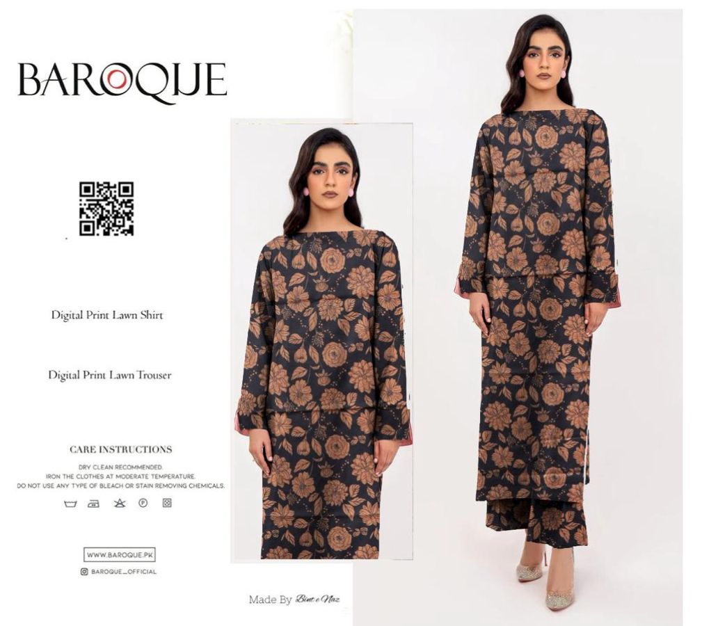 BAROQUE ALLOVER LAWN TWO PIECE