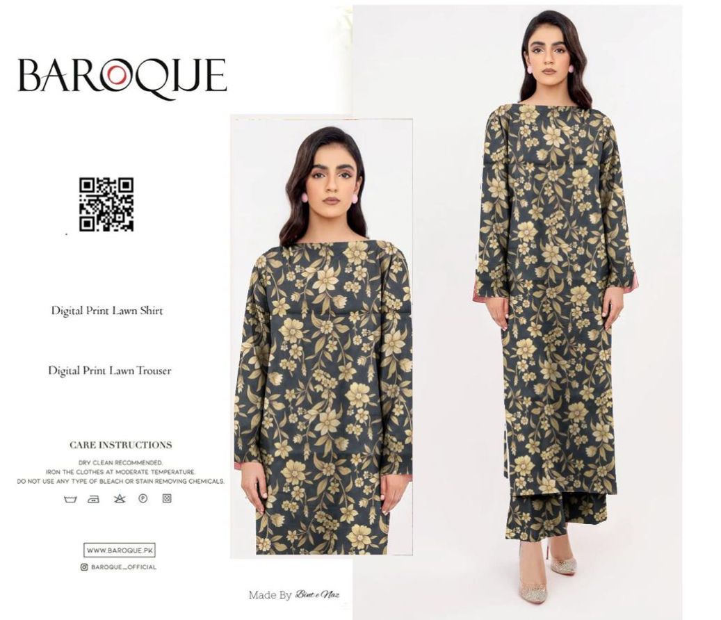 BAROQUE ALLOVER LAWN TWO PIECE