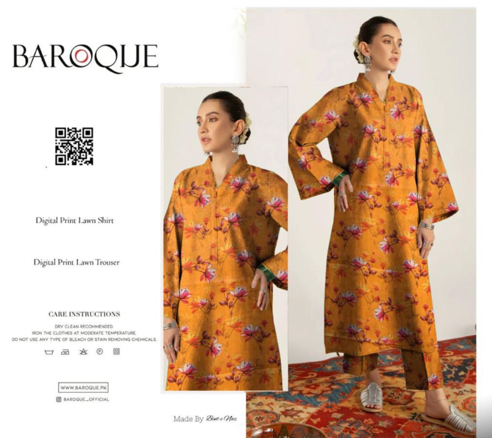 BAROQUE ALLOVER LAWN TWO PIECE