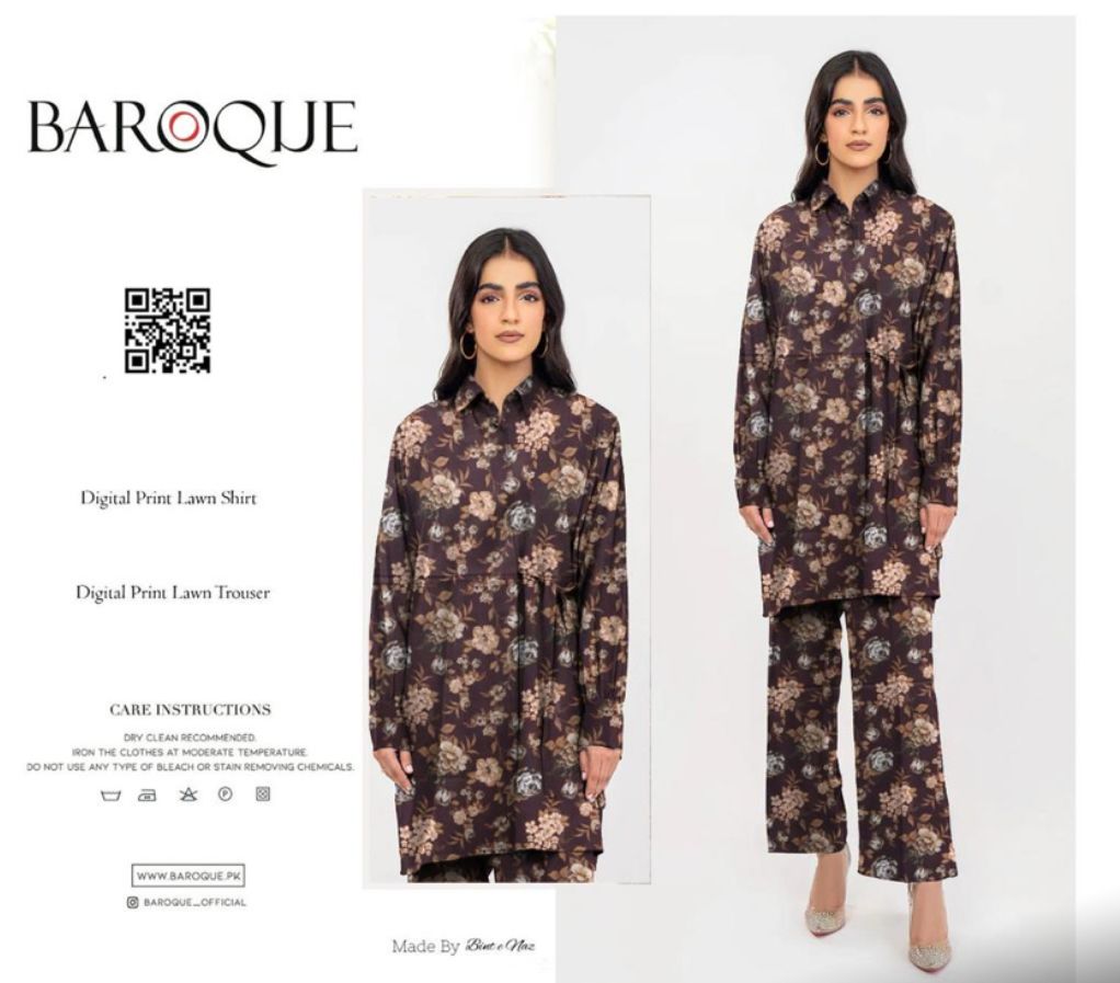 BAROQUE ALLOVER LAWN TWO PIECE
