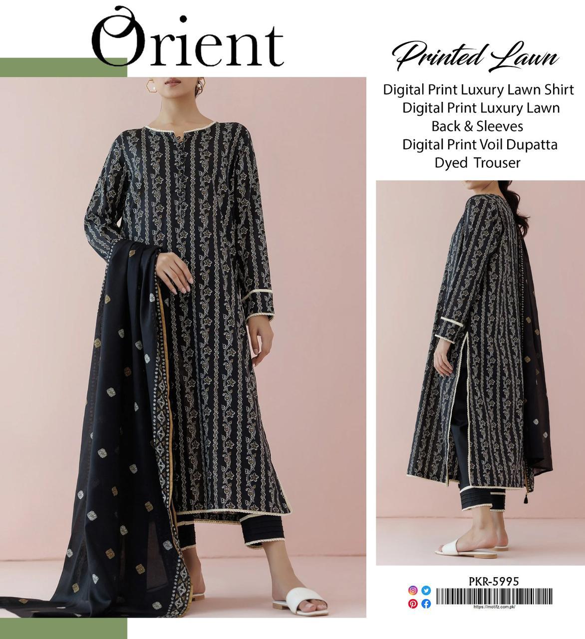 ORIENT LAWN THREE PIECE