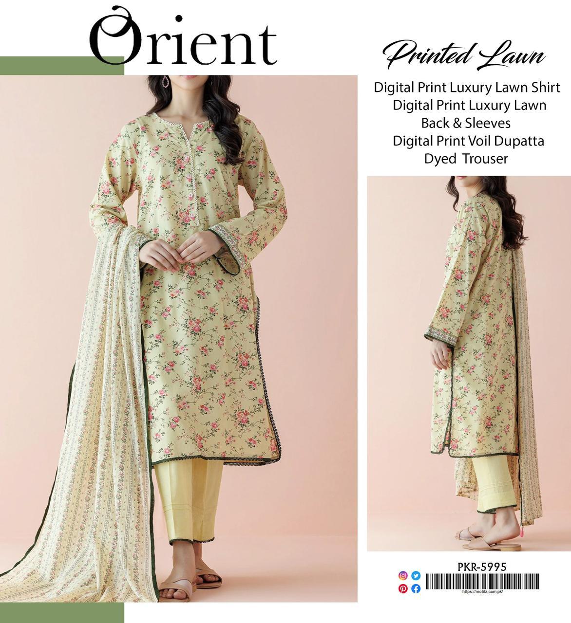 ORIENT LAWN THREE PIECE