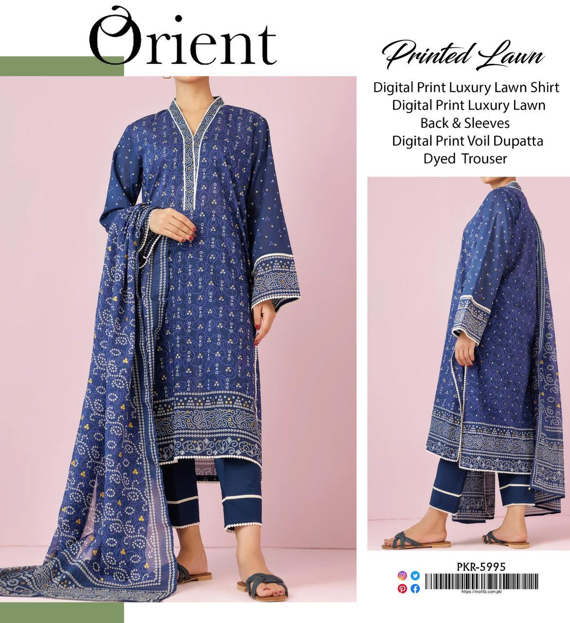 ORIENT LAWN THREE PIECE
