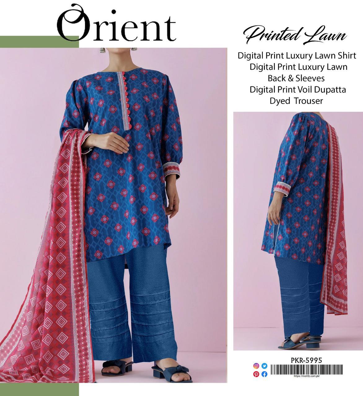 ORIENT LAWN THREE PIECE
