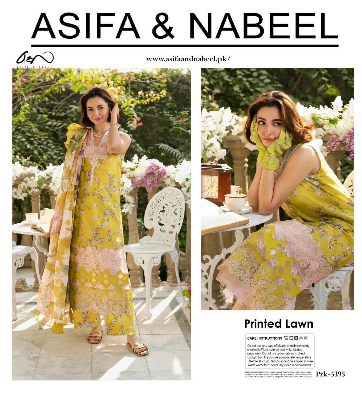 ASIFA NBEEL LAWN THREE PIECE
