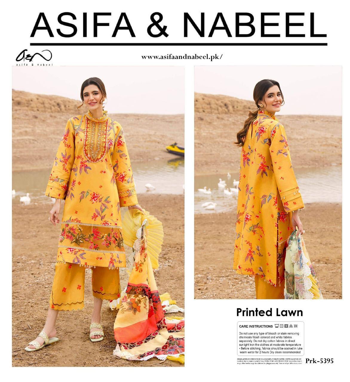 ASIFA NBEEL LAWN THREE PIECE