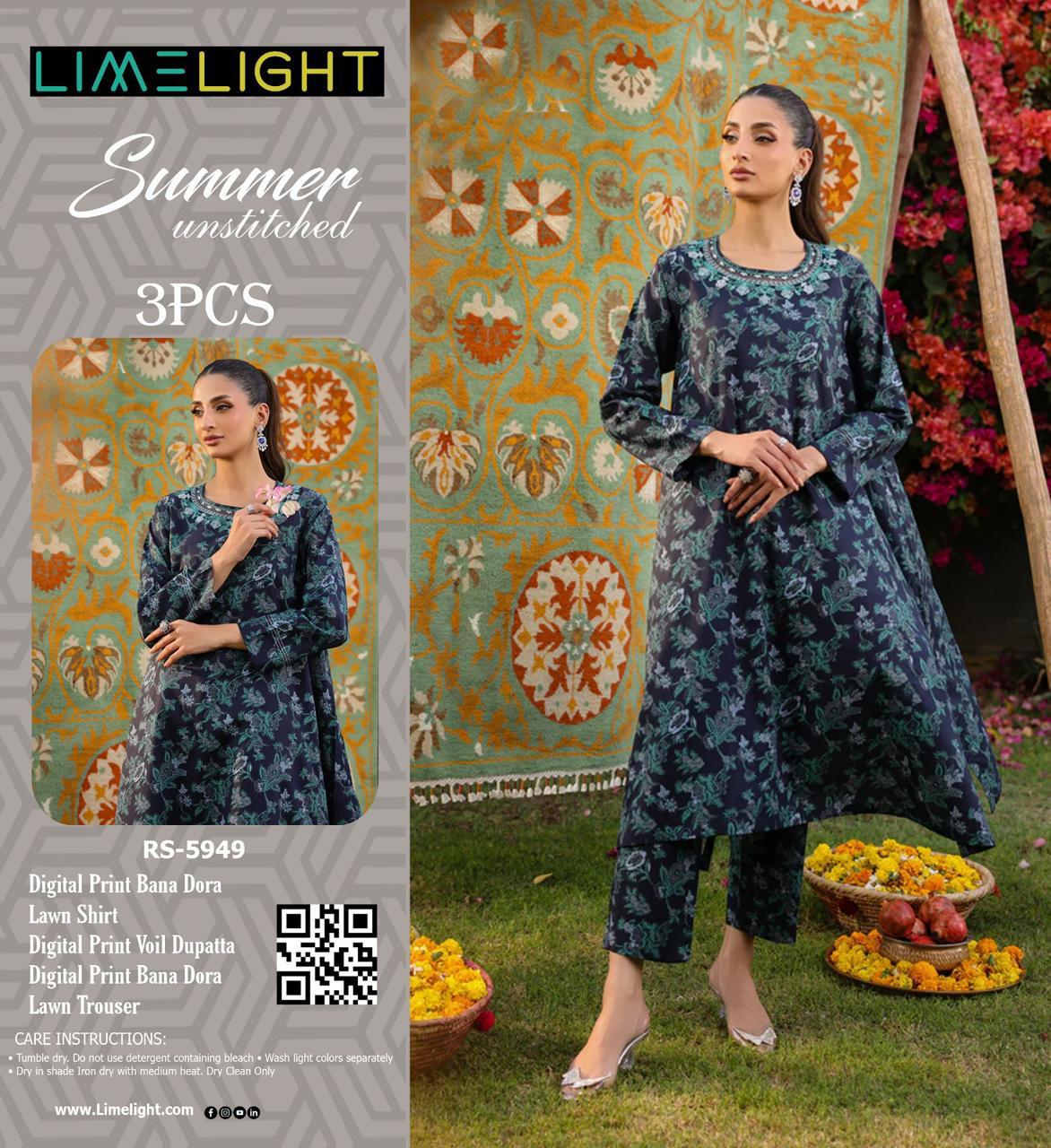LIMELIGHT DORYA LAWN THREE PIECE