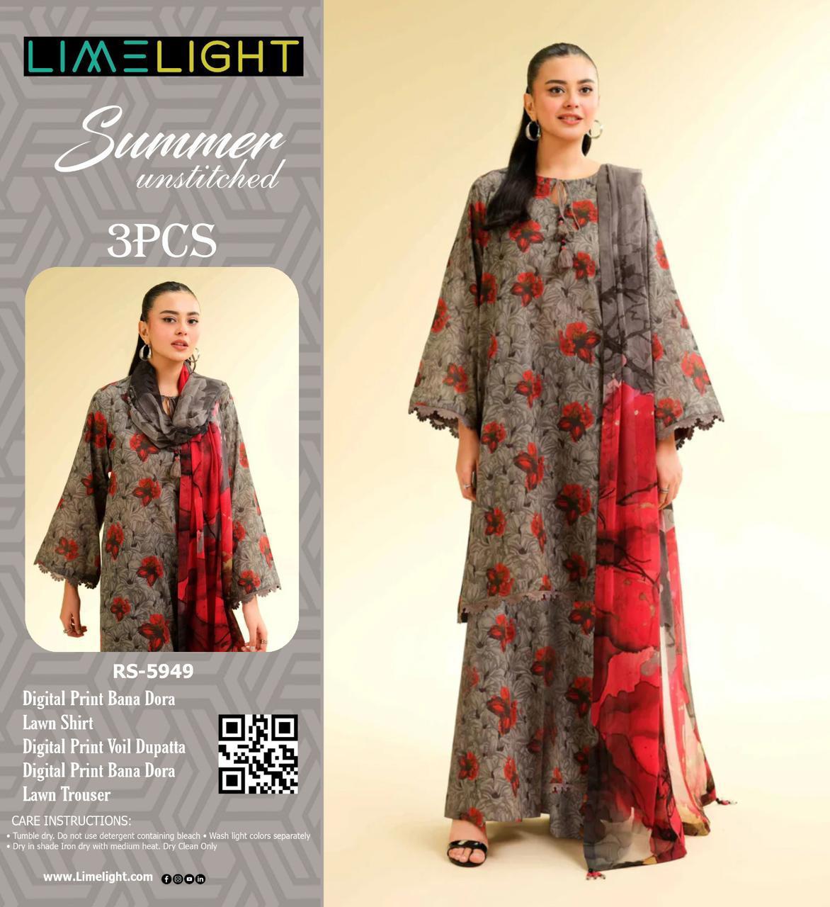 LIMELIGHT DORYA LAWN THREE PIECE