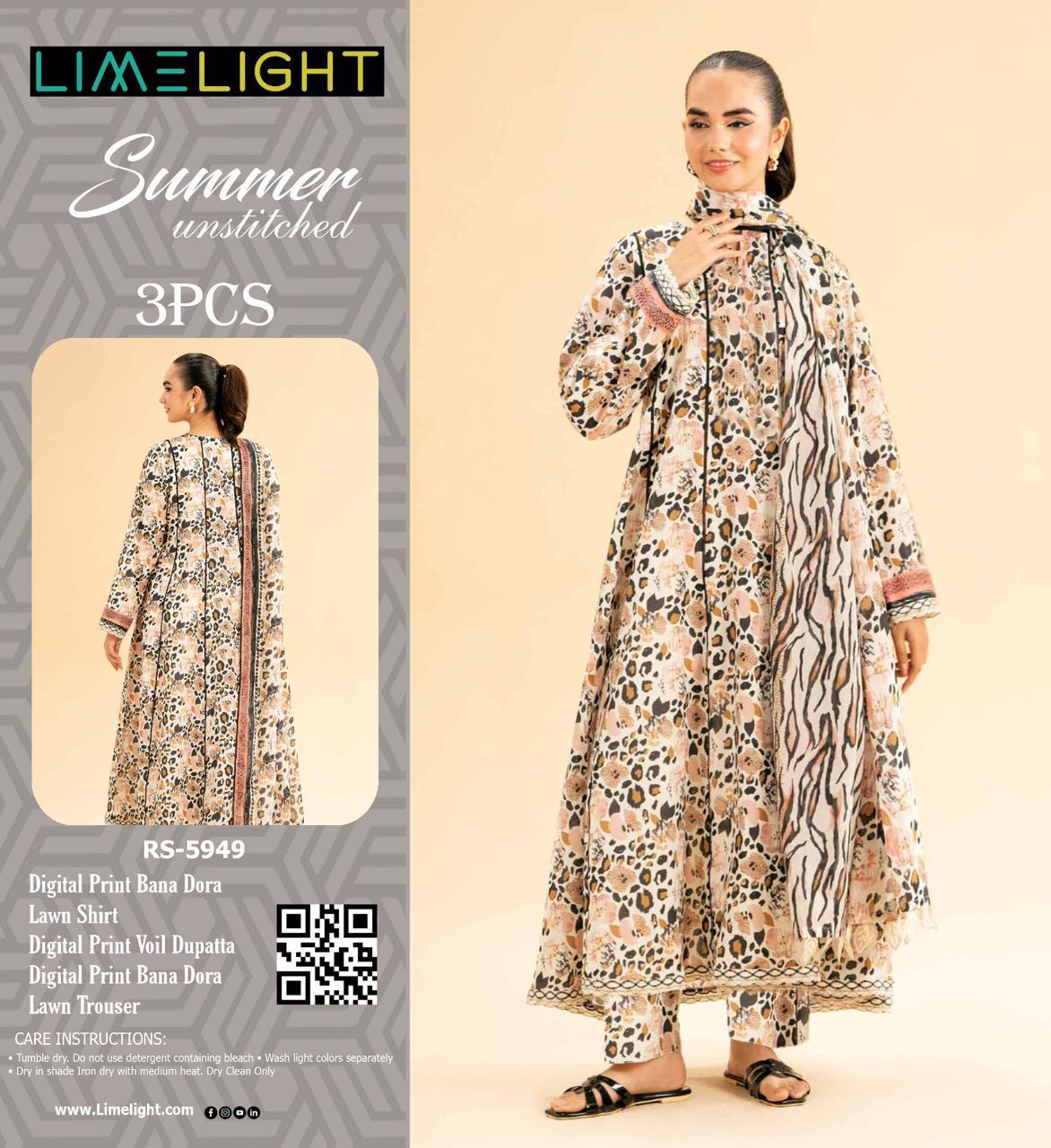 LIMELIGHT DORYA LAWN THREE PIECE