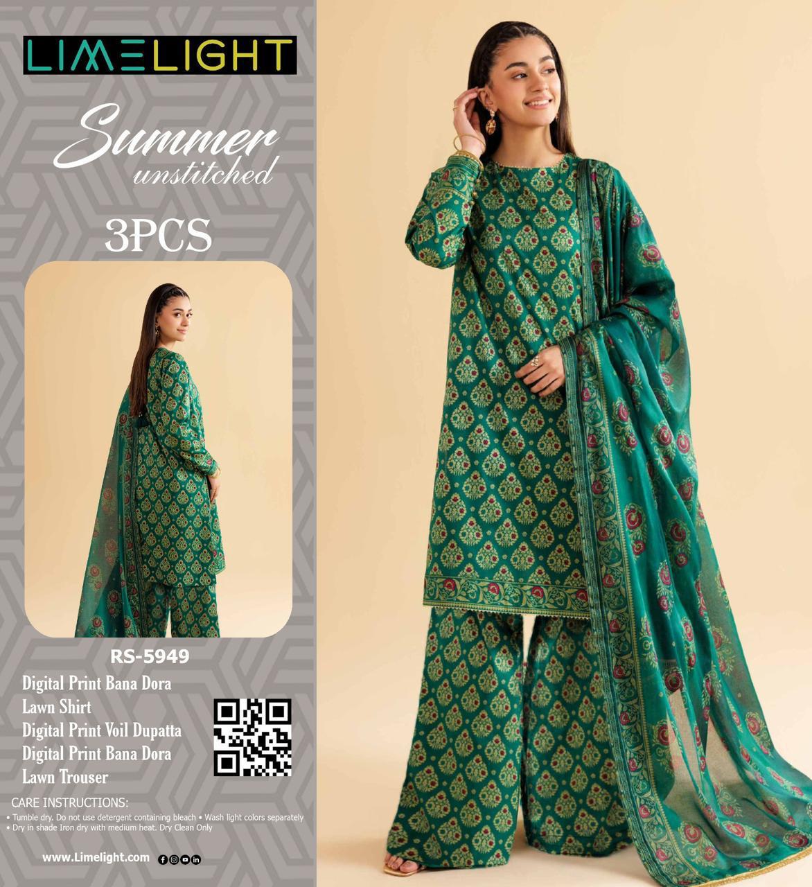 LIMELIGHT DORYA LAWN THREE PIECE