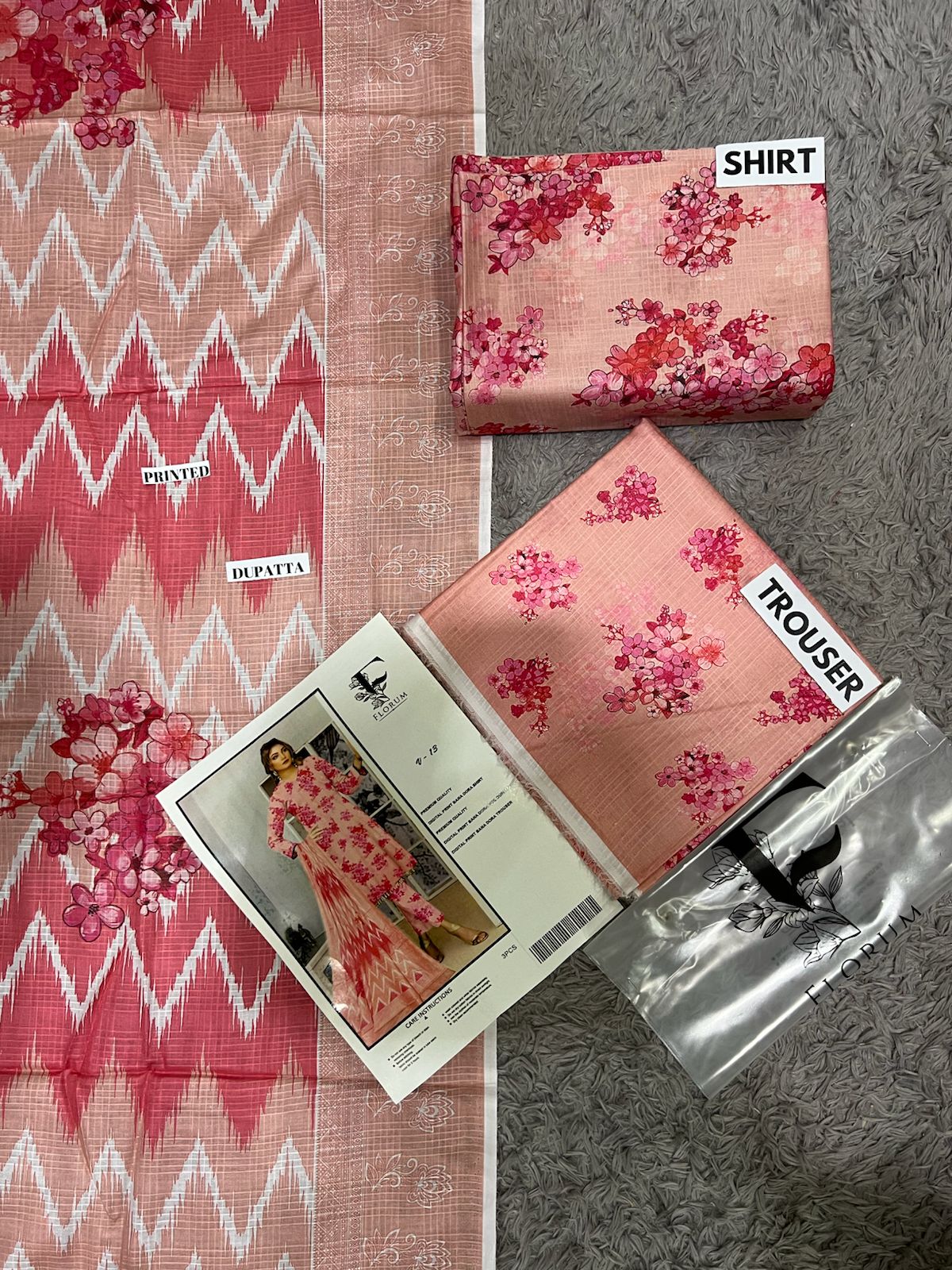 FLORUM LAWN THREE PIECE