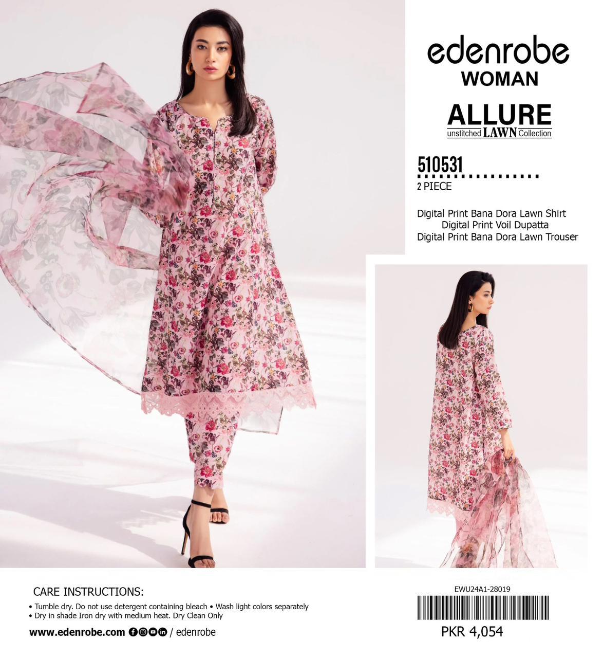 EDENROBE DORYA LAWN THREE PIECE