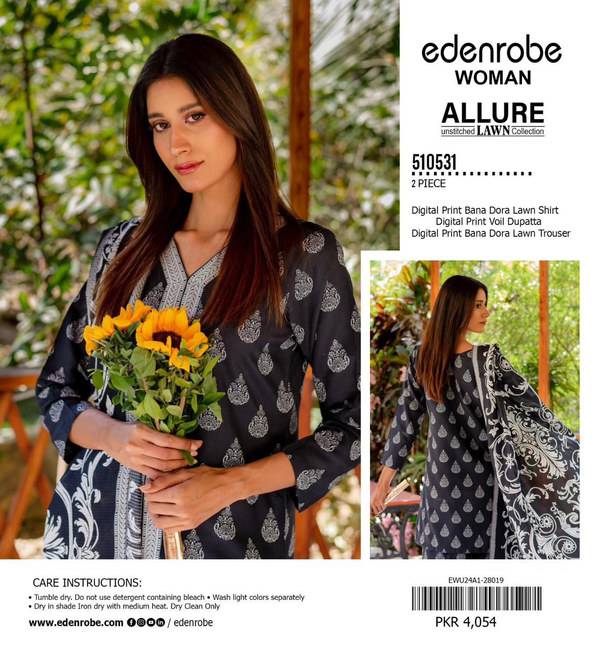 EDENROBE DORYA LAWN THREE PIECE