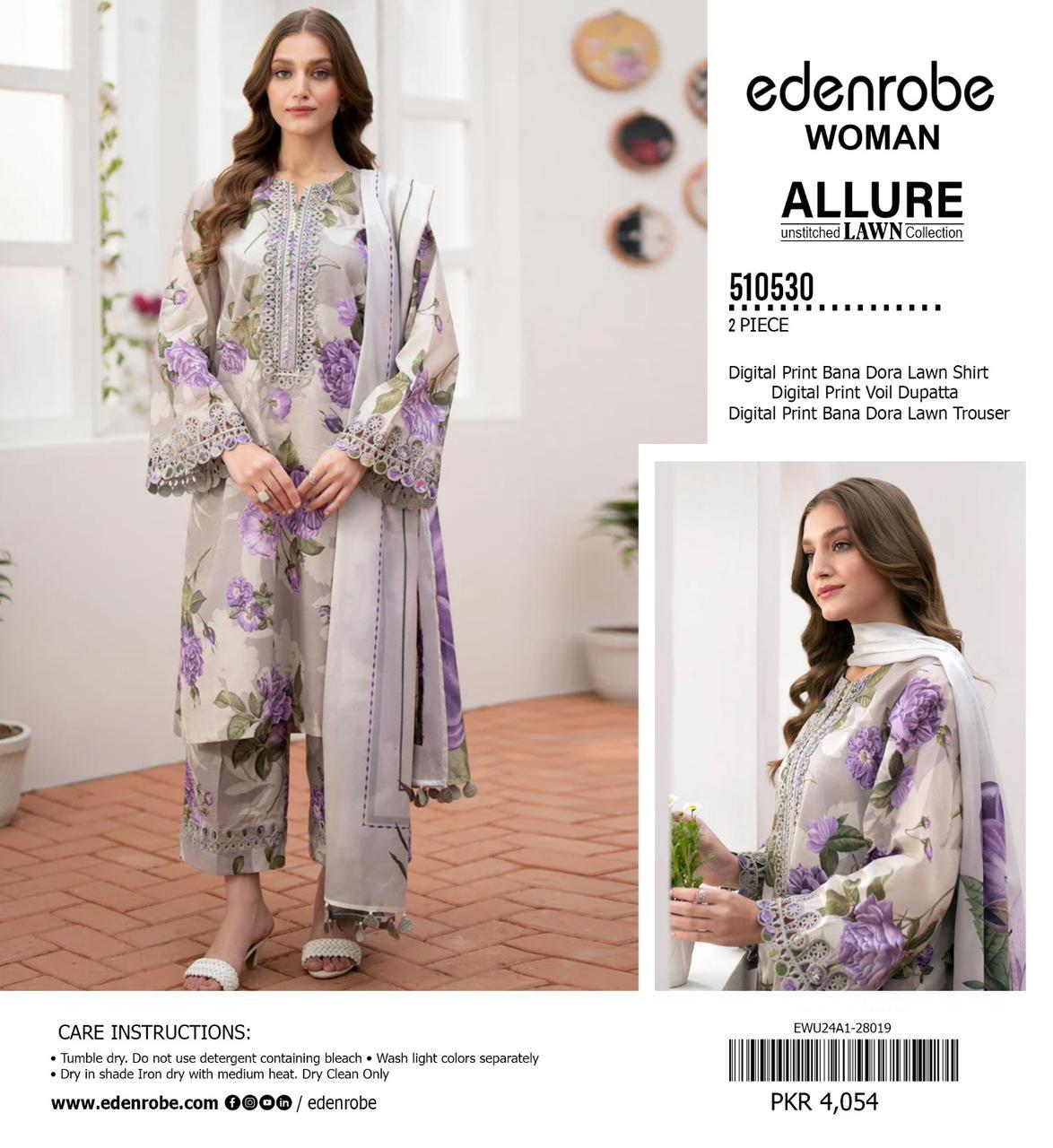 EDENROBE DORYA LAWN THREE PIECE
