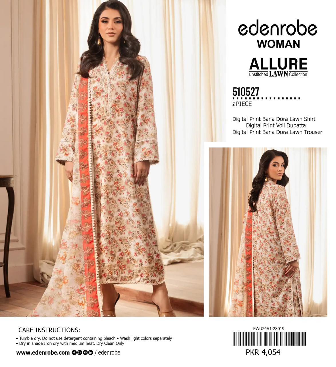 EDENROBE DORYA LAWN THREE PIECE