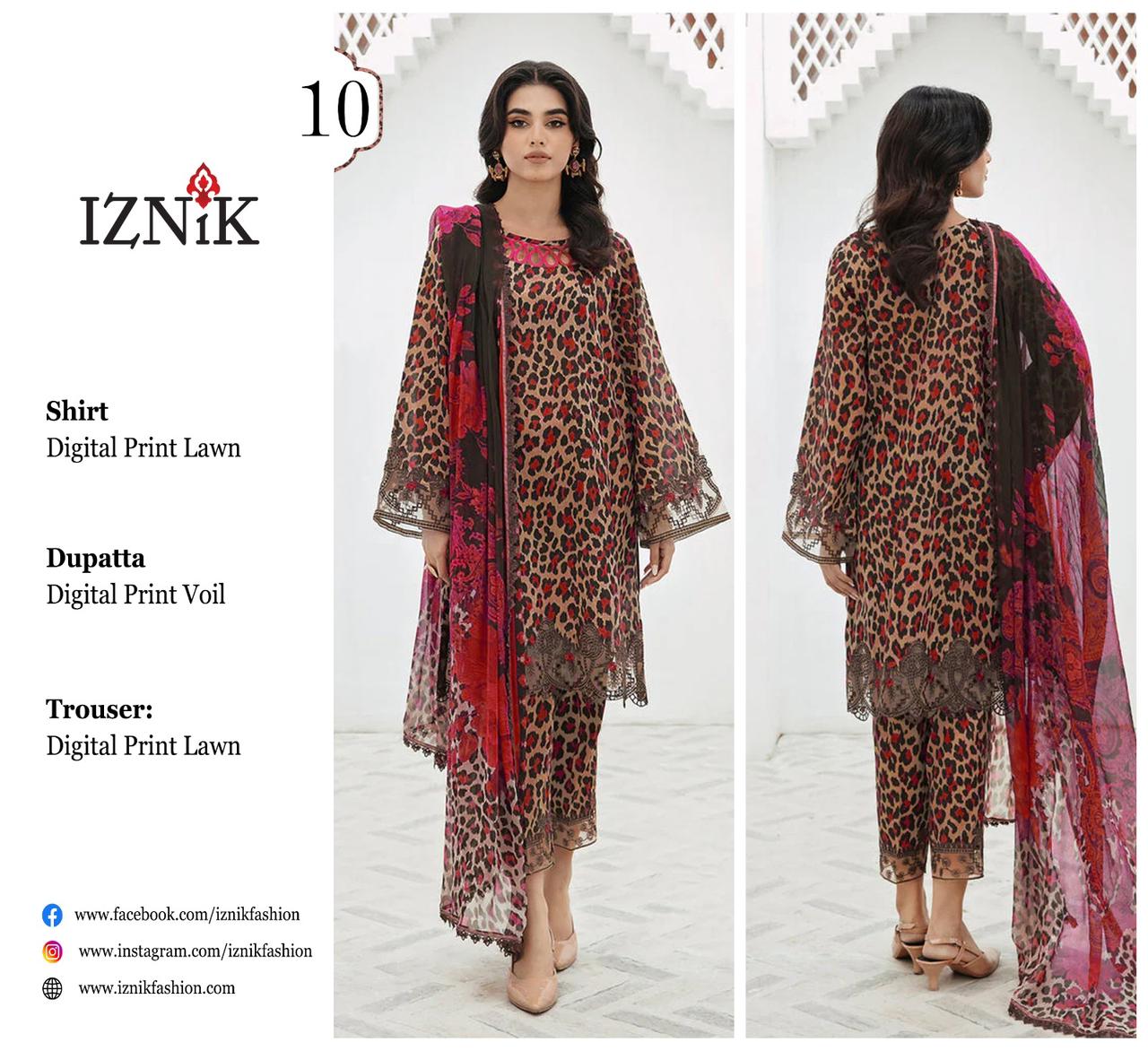 IZNIK LAWN THREE PIECE