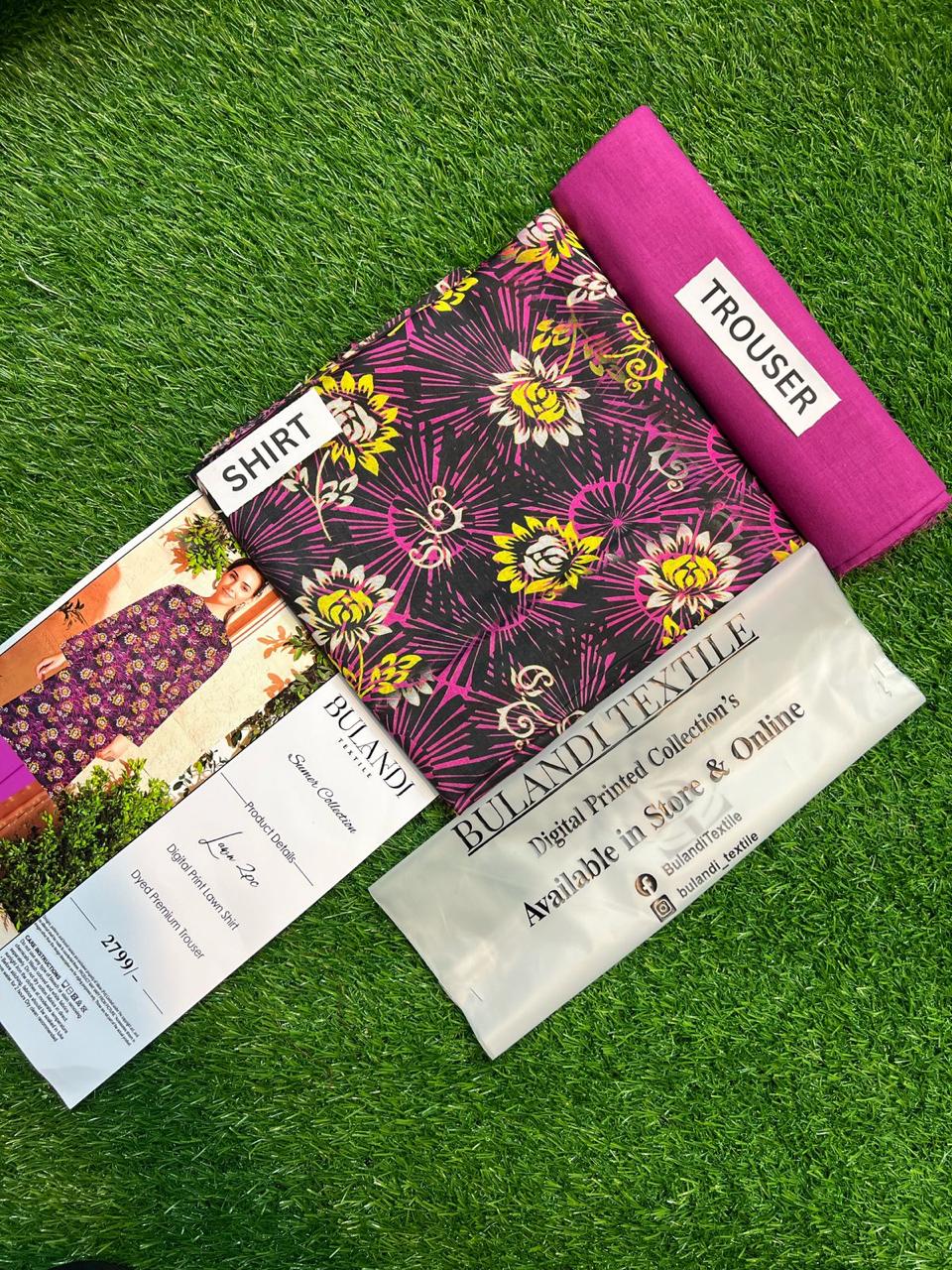 DIGITAL SEHAR LAWN TWO PIECE