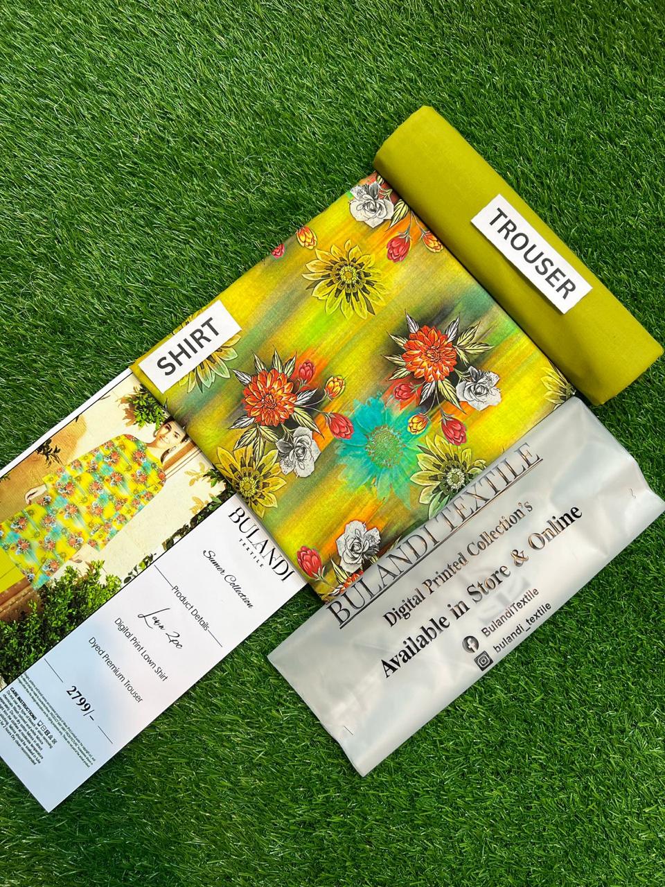 DIGITAL SEHAR LAWN TWO PIECE