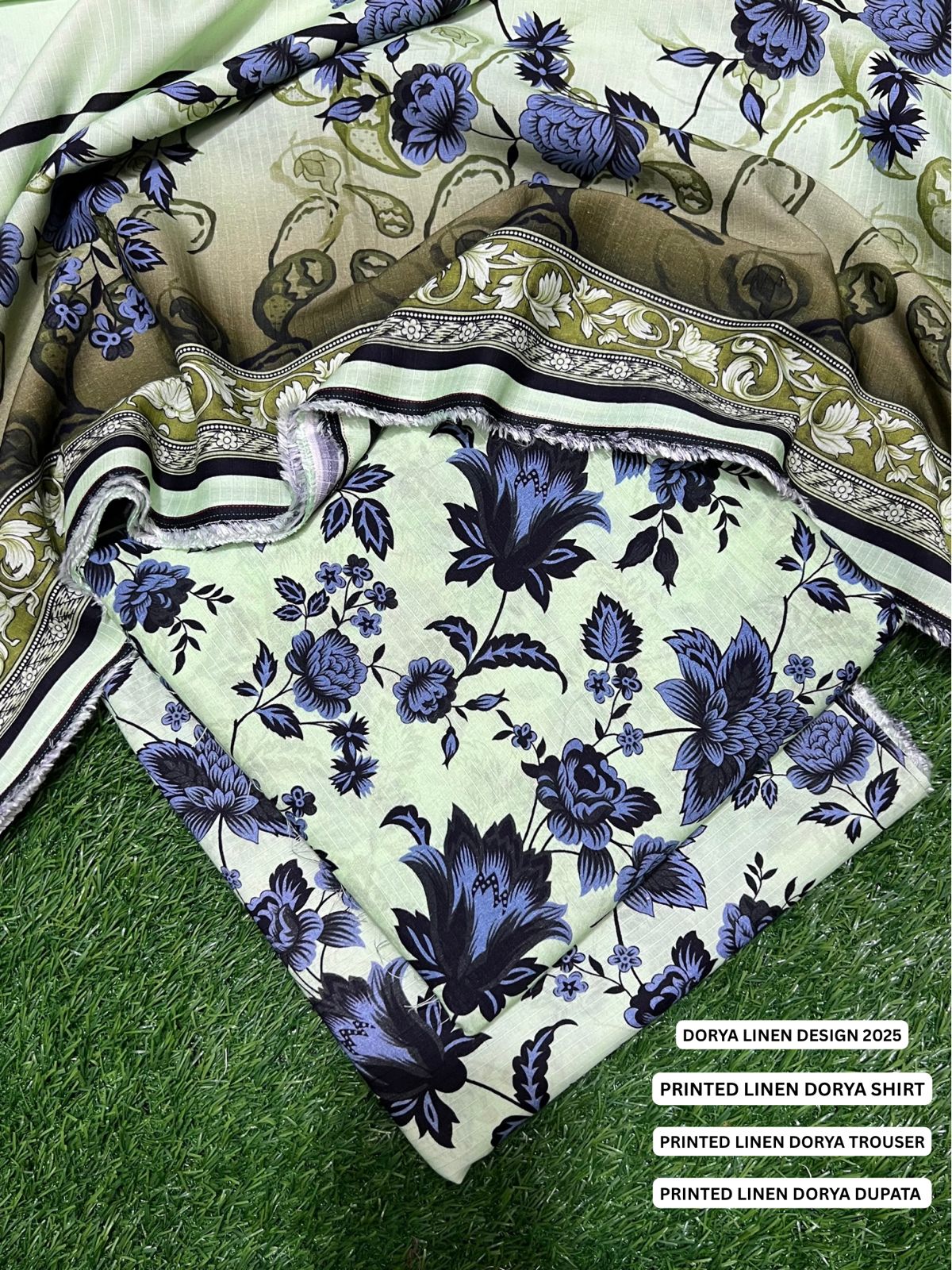 SEHAR DORYA LINEN THREE PIECE