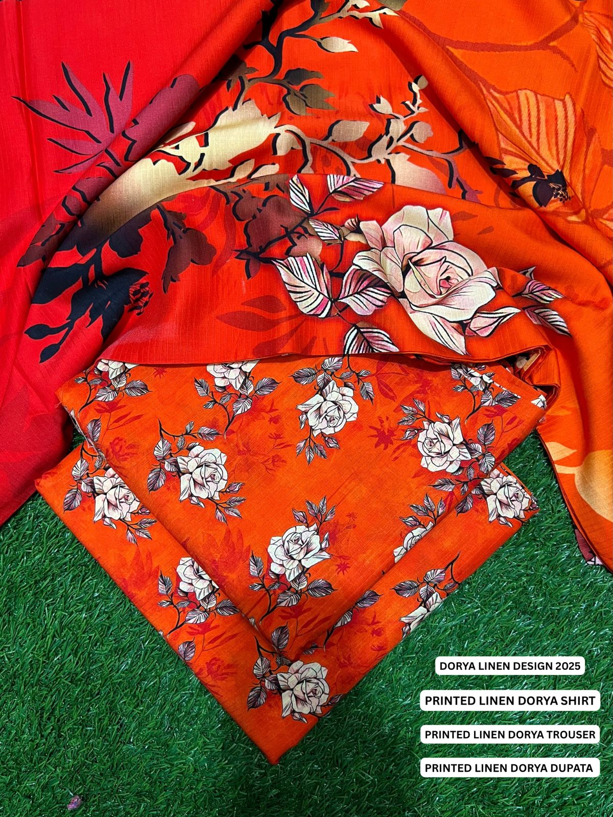 SEHAR DORYA LINEN THREE PIECE