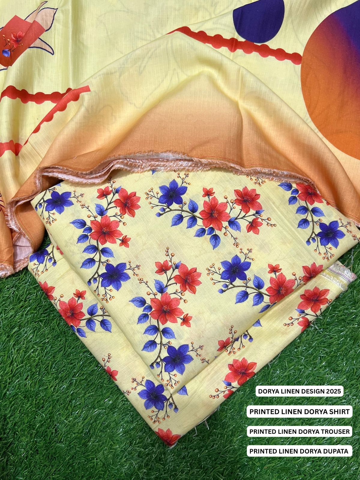 SEHAR DORYA LINEN THREE PIECE