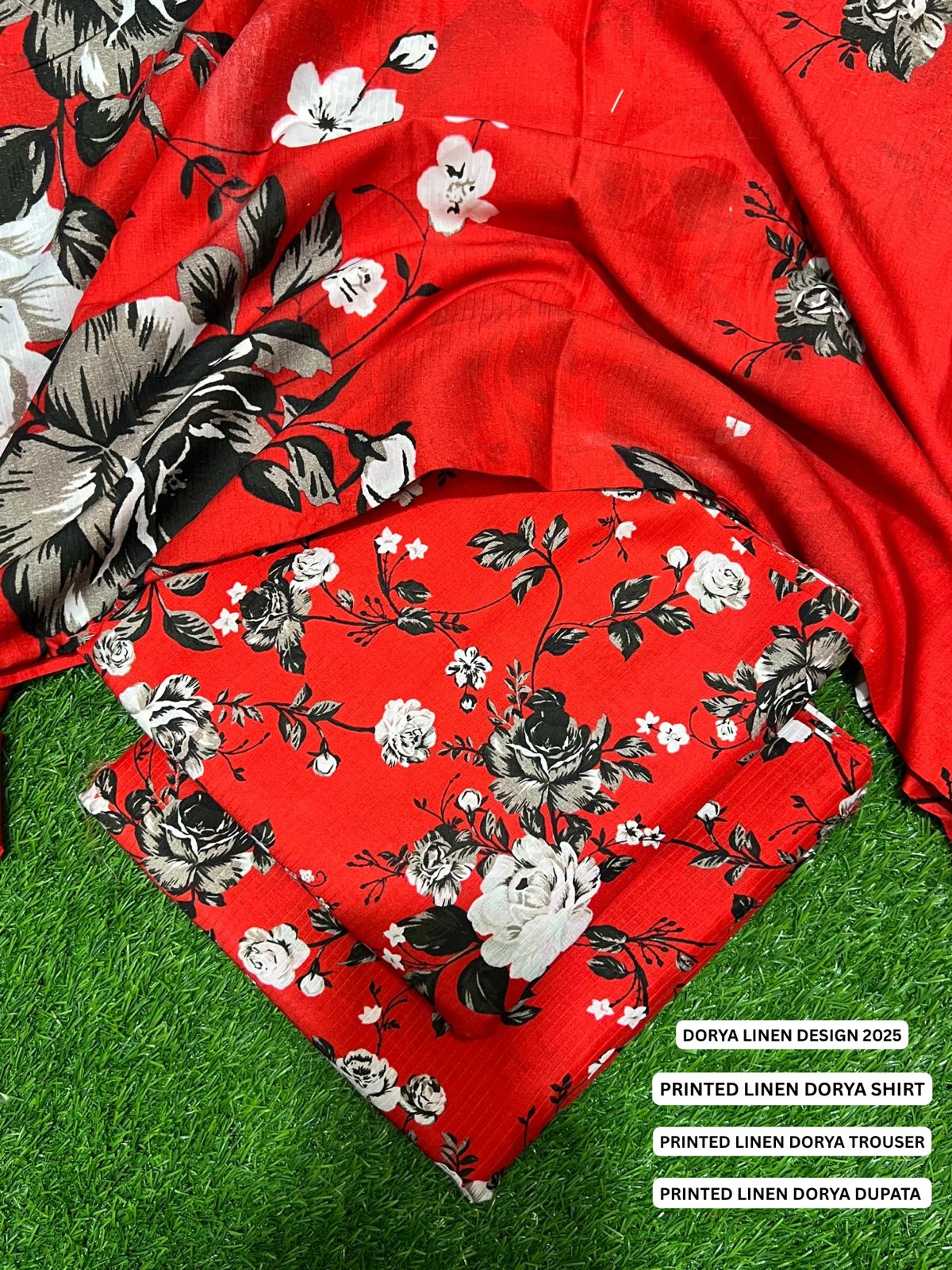 SEHAR DORYA LINEN THREE PIECE