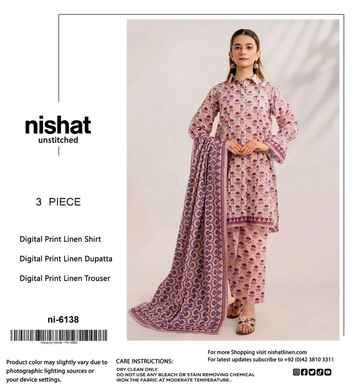 NISHAT LINEN THREE PIECE