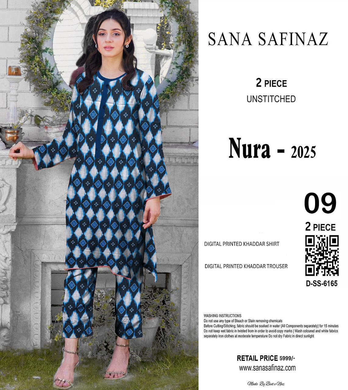 SANA SAFINA KHADDAR TWO PIECE