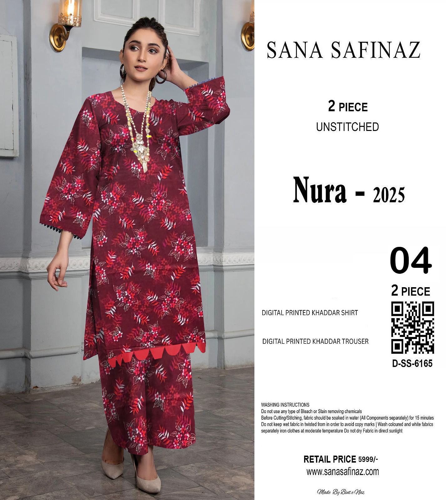 SANA SAFINA KHADDAR TWO PIECE