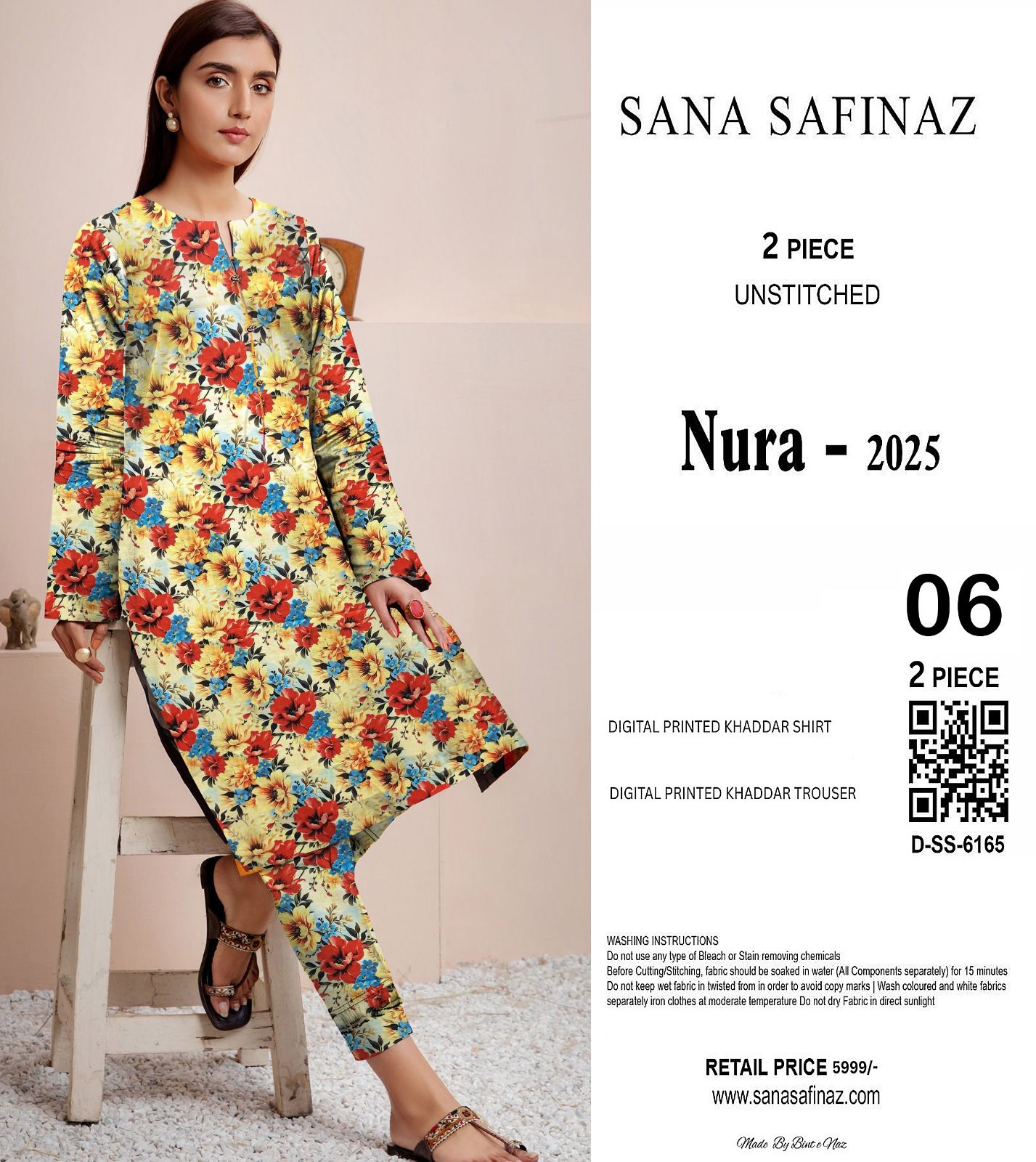 SANA SAFINA KHADDAR TWO PIECE