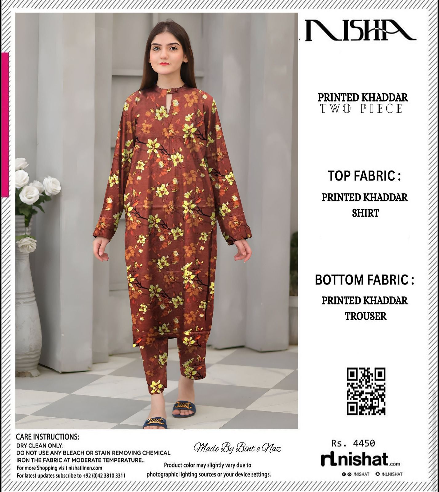 NISHAT KHADDAR TWO PIECE