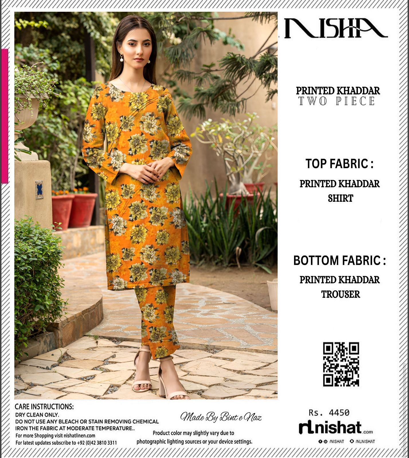 NISHAT KHADDAR TWO PIECE