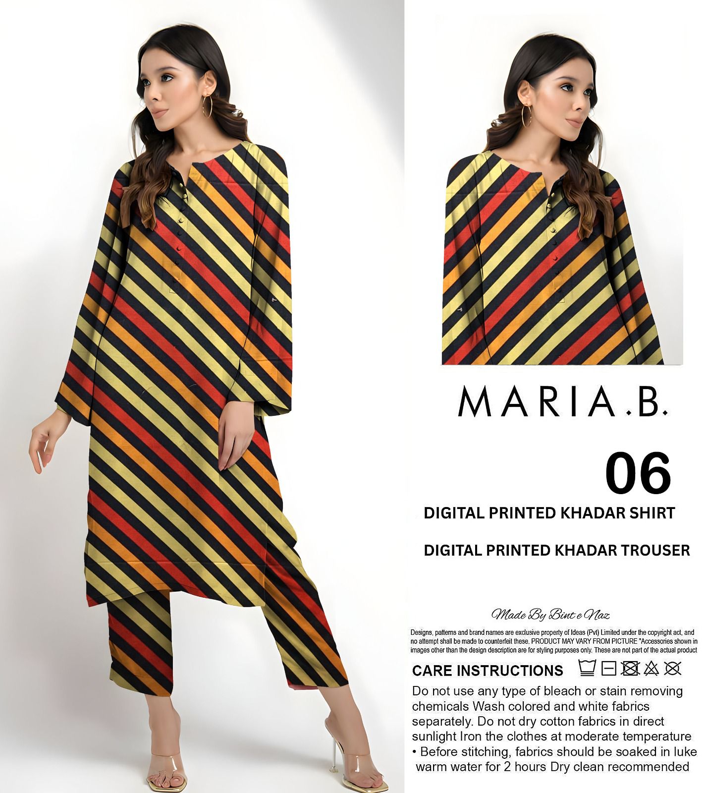 MARIA.B KHADDAR TWO PIECE