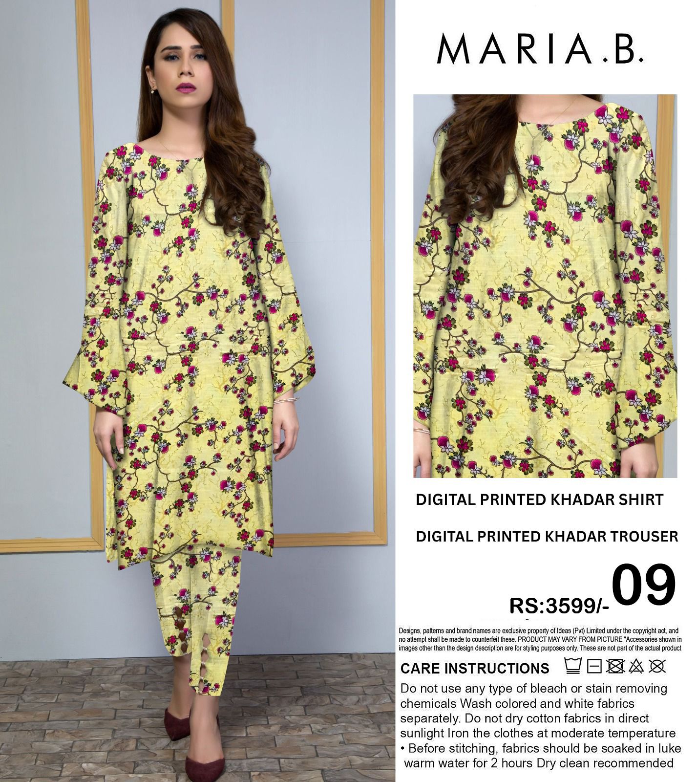 MARIA.B KHADDAR TWO PIECE