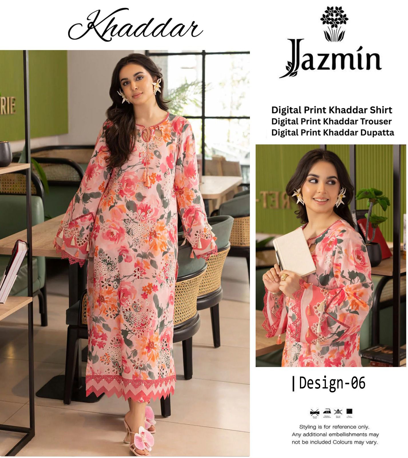 JAZMIN KHADDAR THREE PIECE