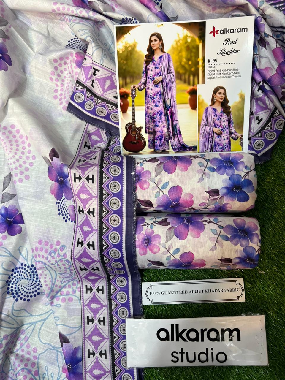 AL KARAM KHADDAR THREE PIECE