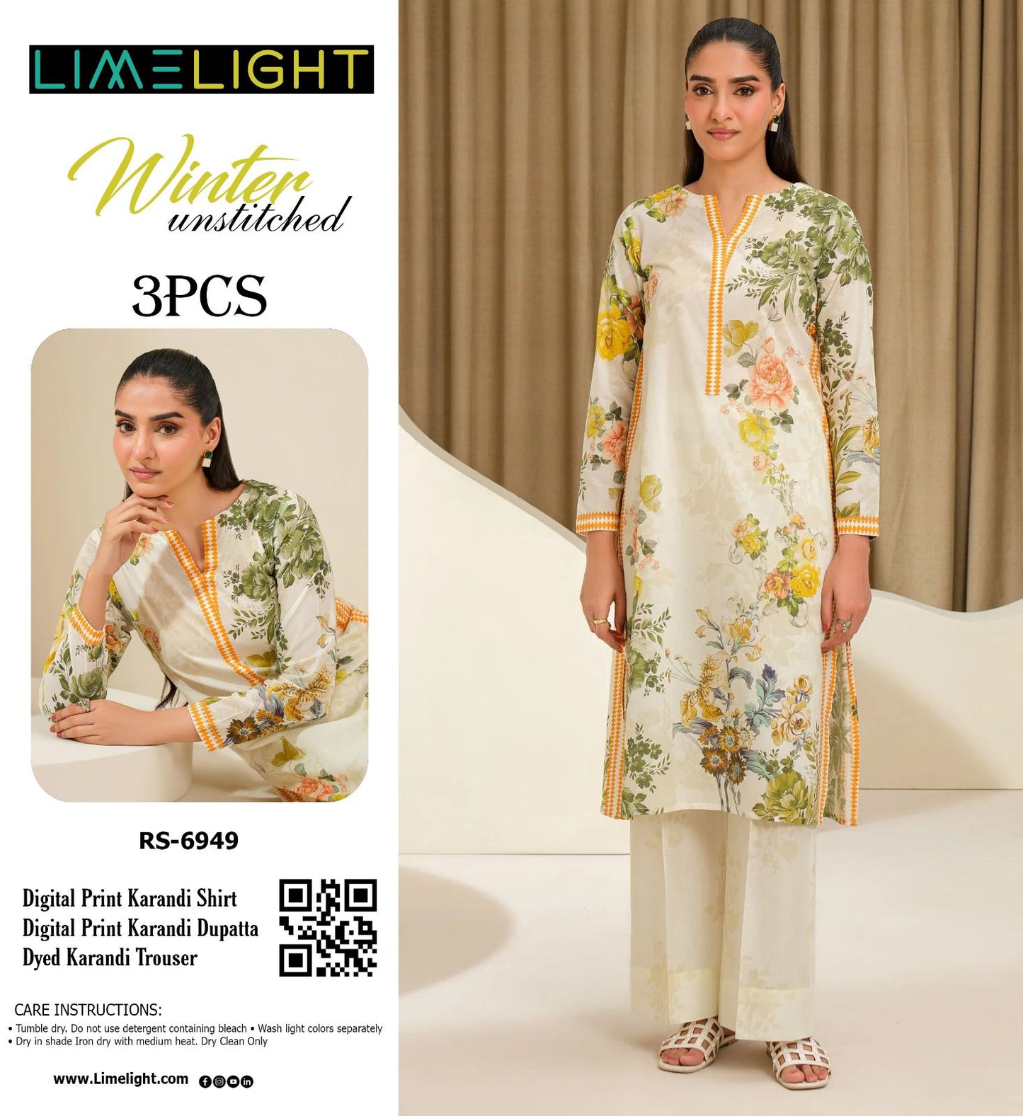 LIMELIGHT KARANDI THREE PIECE