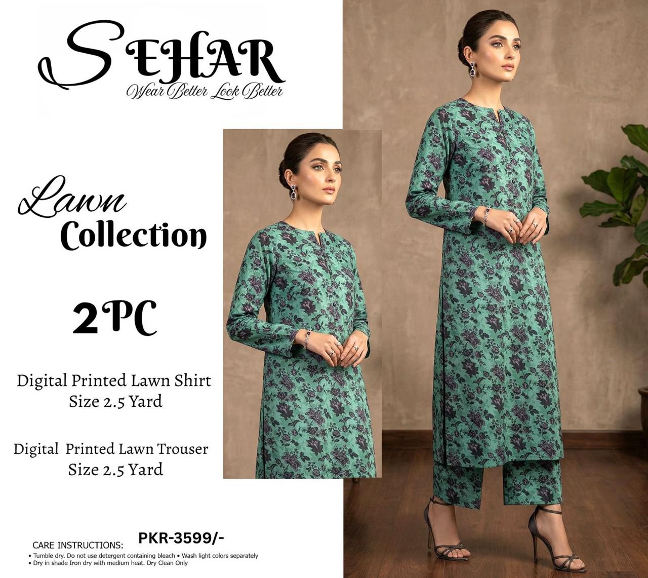 SEHAR LUXURY LAWN TWO PIECE