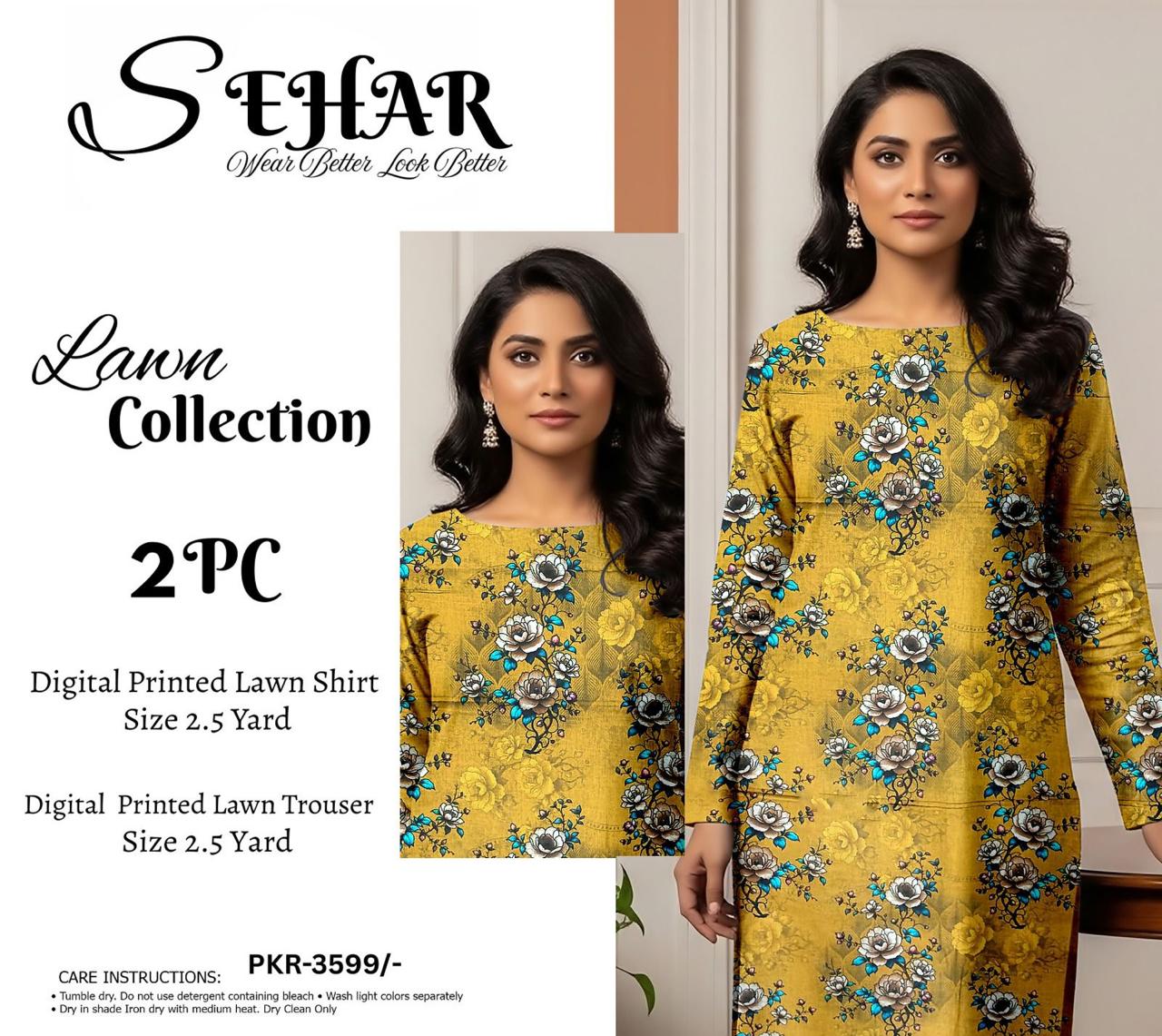 SEHAR LUXURY LAWN TWO PIECE