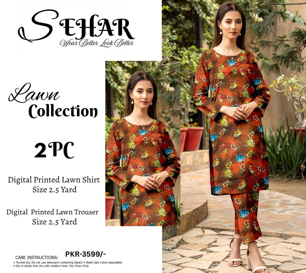 SEHAR LUXURY LAWN TWO PIECE