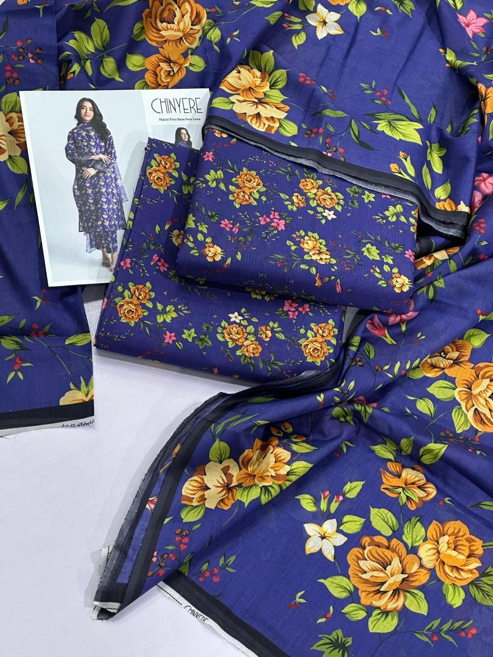 CHINYERE DORYA LAWN THREE PIECE